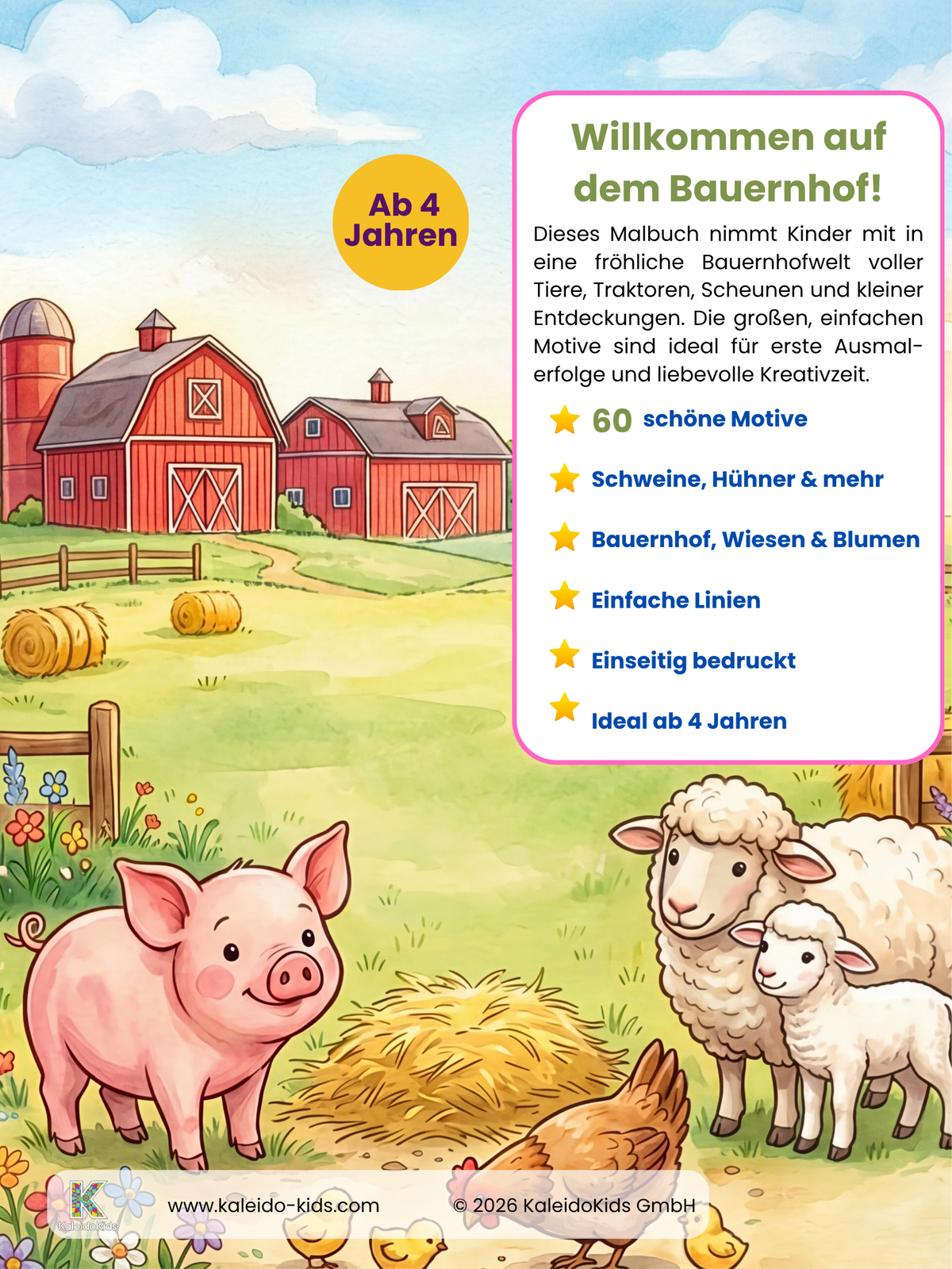 Bauernhof-Malbuch