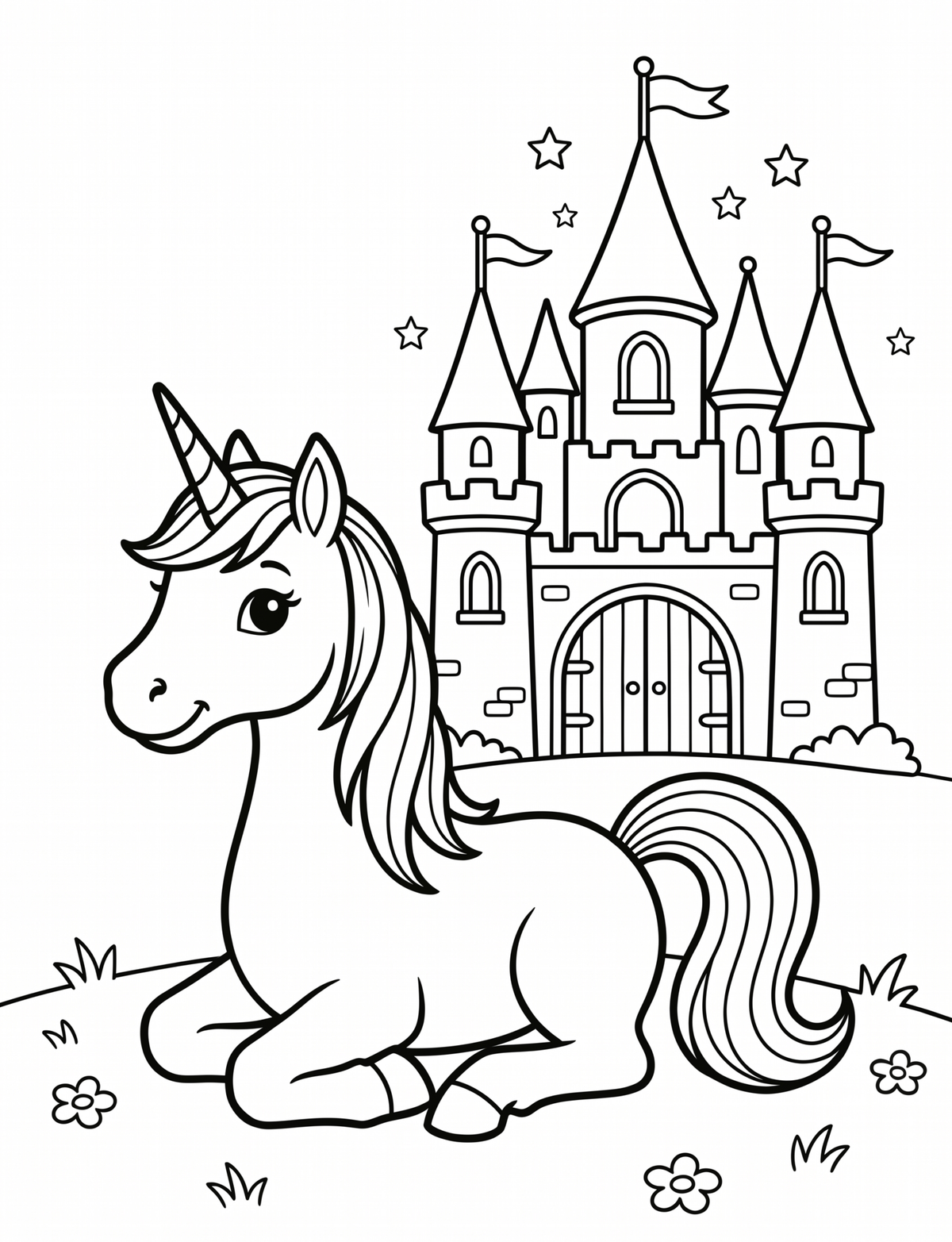 Einhorn-Malbuch