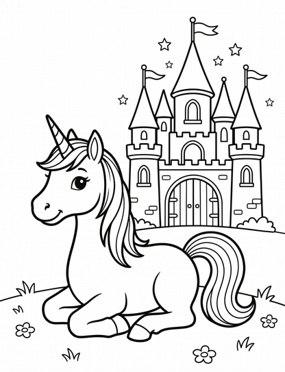 Einhorn-Malbuch