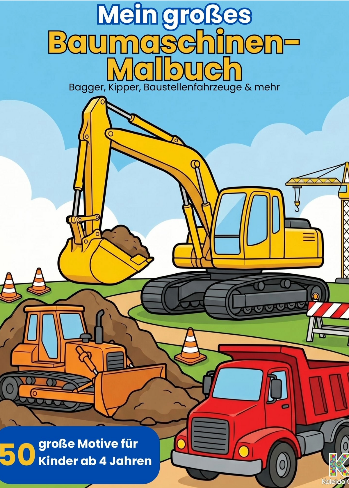Baumaschinen-Malbuch