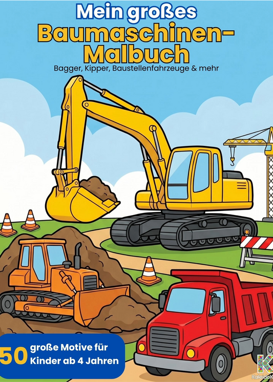 Baumaschinen-Malbuch