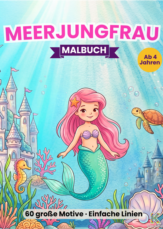 Meerjungfrau-Malbuch