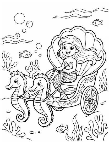 Meerjungfrau-Malbuch
