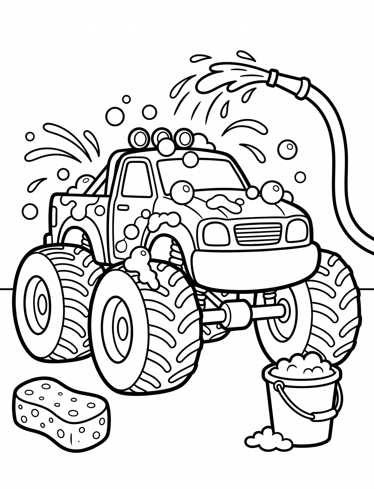 Monster Trucks-Malbuch