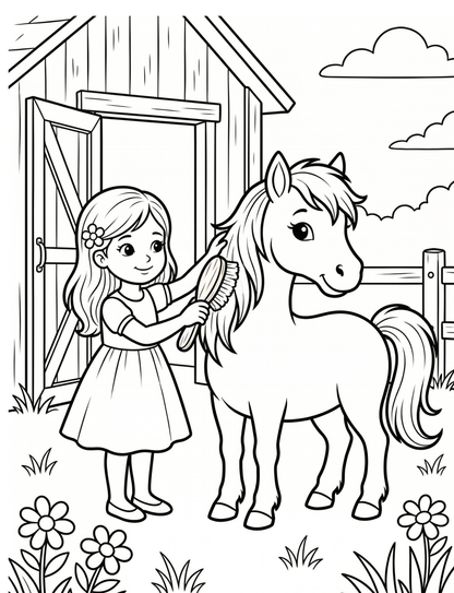 Pferde & Ponys-Malbuch