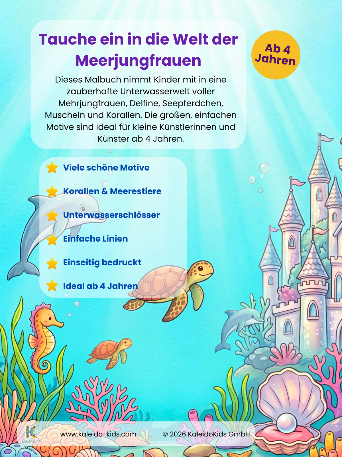 Meerjungfrau-Malbuch