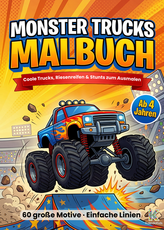 Monster Trucks-Malbuch