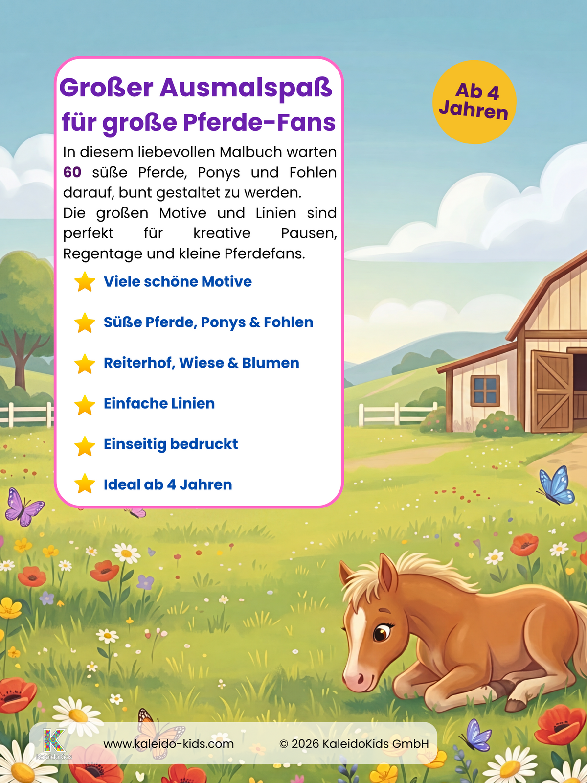 Pferde & Ponys-Malbuch