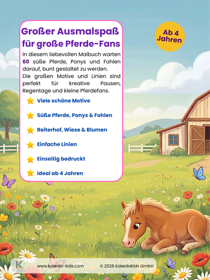 Pferde & Ponys-Malbuch